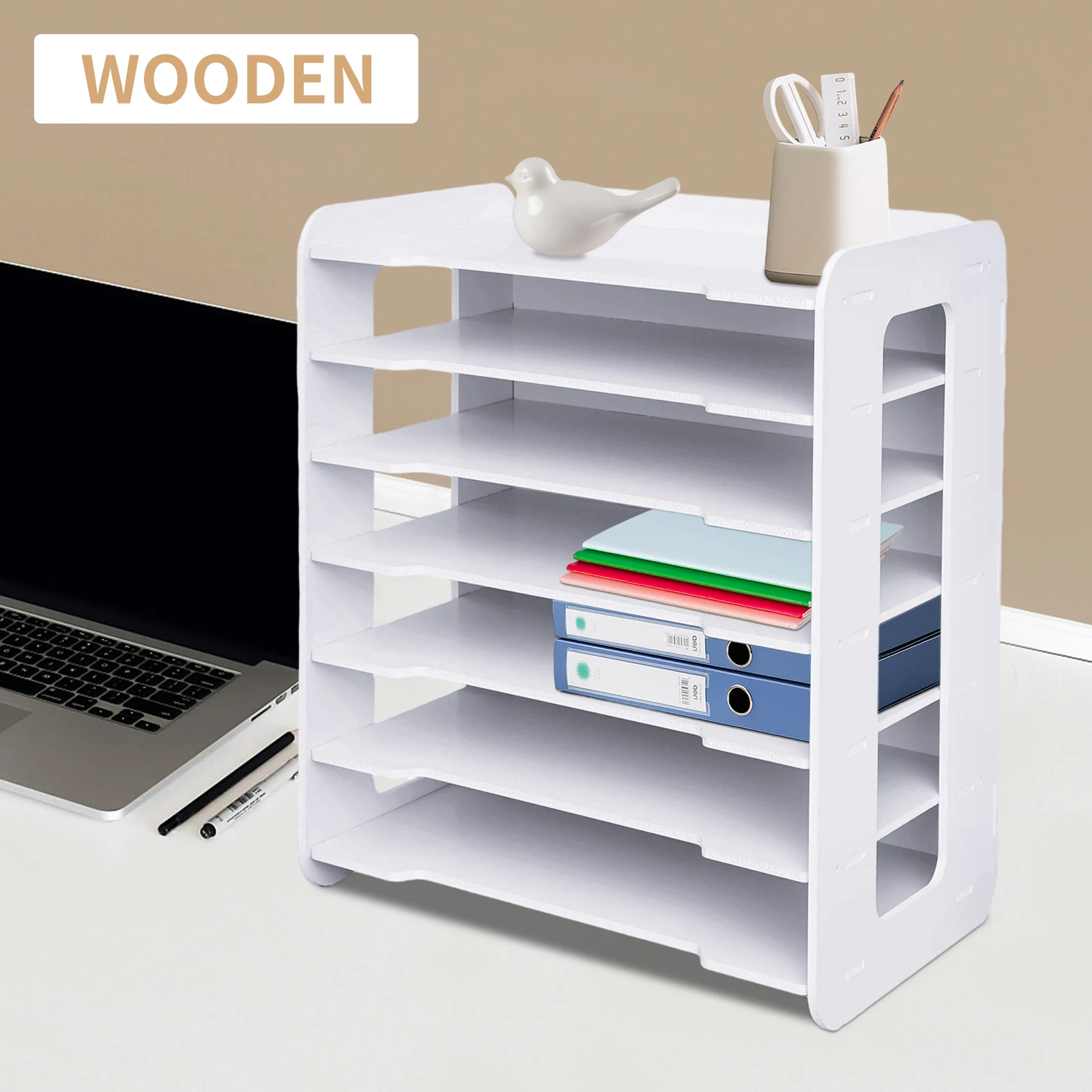 7 Tier Desktop Organizer Storage Letter Tray File Sorter Desk Desktop White Pvc for Office School Home
7 Tier Desktop Organizer Storage Letter Tray File Sorter Desk Desktop White Pvc for Office School Home