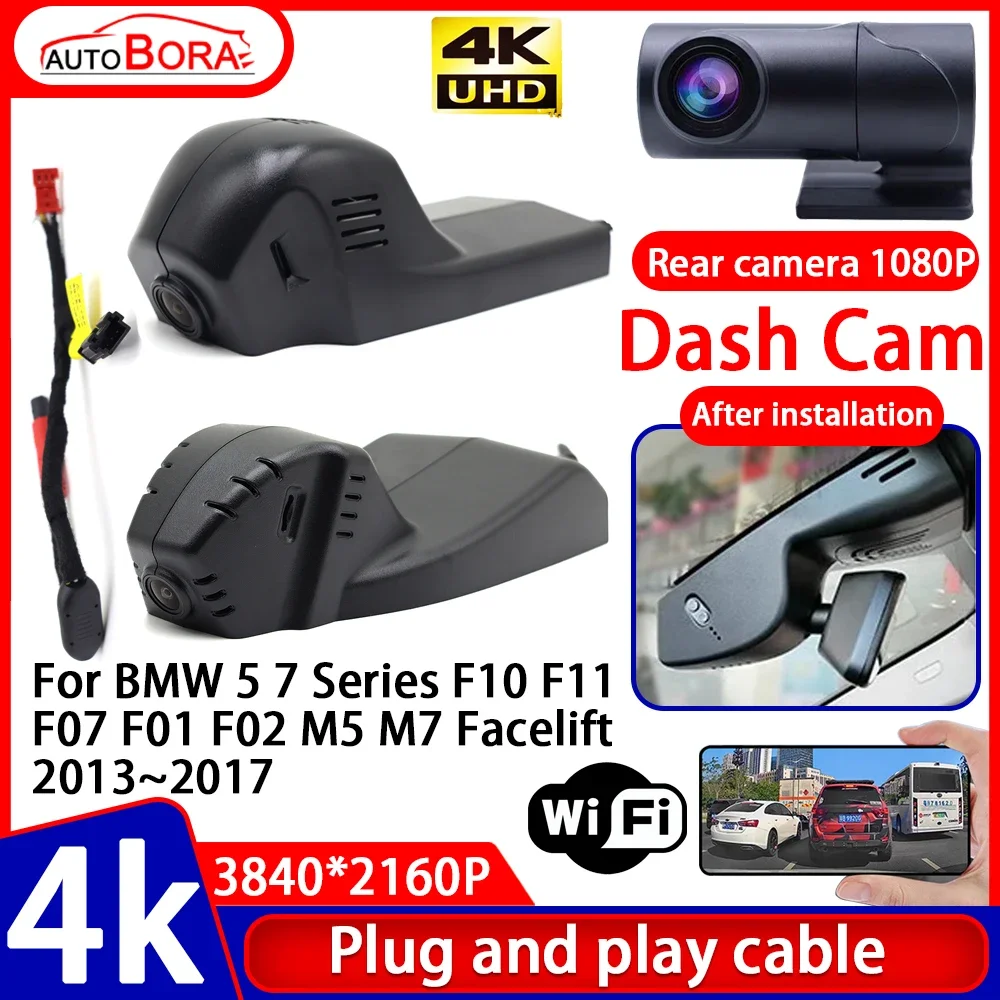 Video Recorder 4K UHD Plug and Play Car DVR Dash Cam Camera for BMW 5 7 Series F10 F11 F07 F01 F02 M5 M7 Facelift 2013~2017
Video Recorder 4K UHD Plug and Play Car DVR Dash Cam Camera for BMW 5 7 Series F10 F11 F07 F01 F02 M5 M7 Facelift 2013~2017