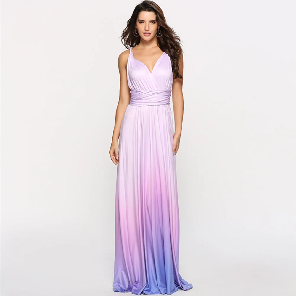 Gradient Wedding Party Long Dress Wear Cross Backless Sexy Strapping Maix Vestidos Gown Bridesmaid Dresses 2023 Woman Clothing
Gradient Wedding Party Long Dress Wear Cross Backless Sexy Strapping Maix Vestidos Gown Bridesmaid Dresses 2023 Woman Clothing