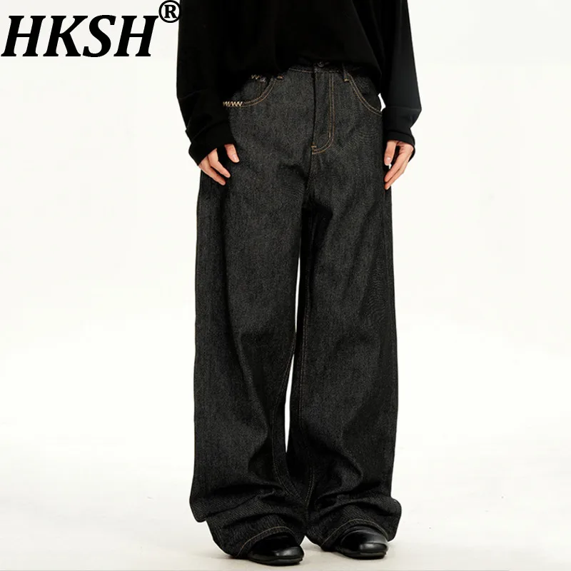 HKSH Spring Autumn New Men American Washed Solid Color Stitched Design Jeans Trendy Fashion Casual Versatile Denim Pants HK18739
HKSH Spring Autumn New Men American Washed Solid Color Stitched Design Jeans Trendy Fashion Casual Versatile Denim Pants HK18739