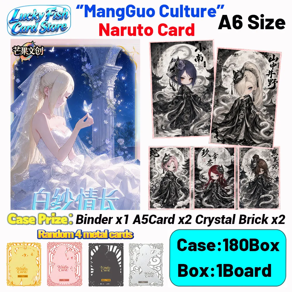 Wholesale 2026 New MangGuo Creative Studio Naruto Waifu Card A6 Size Acrylic Board Color Paper Anime Hobby Gifts
Wholesale 2026 New MangGuo Creative Studio Naruto Waifu Card A6 Size Acrylic Board Color Paper Anime Hobby Gifts
