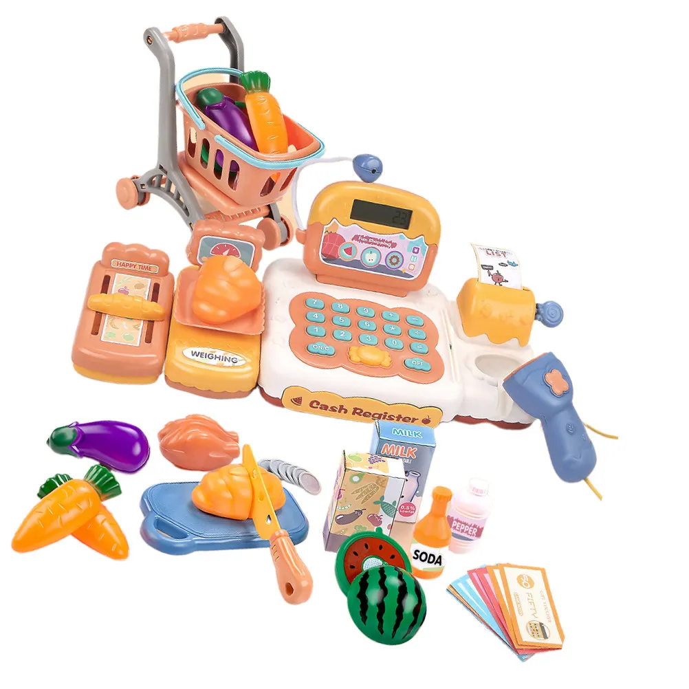 1Set Cash Register Simulation Plastic Safe Children Shopping Playset Imagination Cognitive Development Educational Set Orange
1Set Cash Register Simulation Plastic Safe Children Shopping Playset Imagination Cognitive Development Educational Set Orange