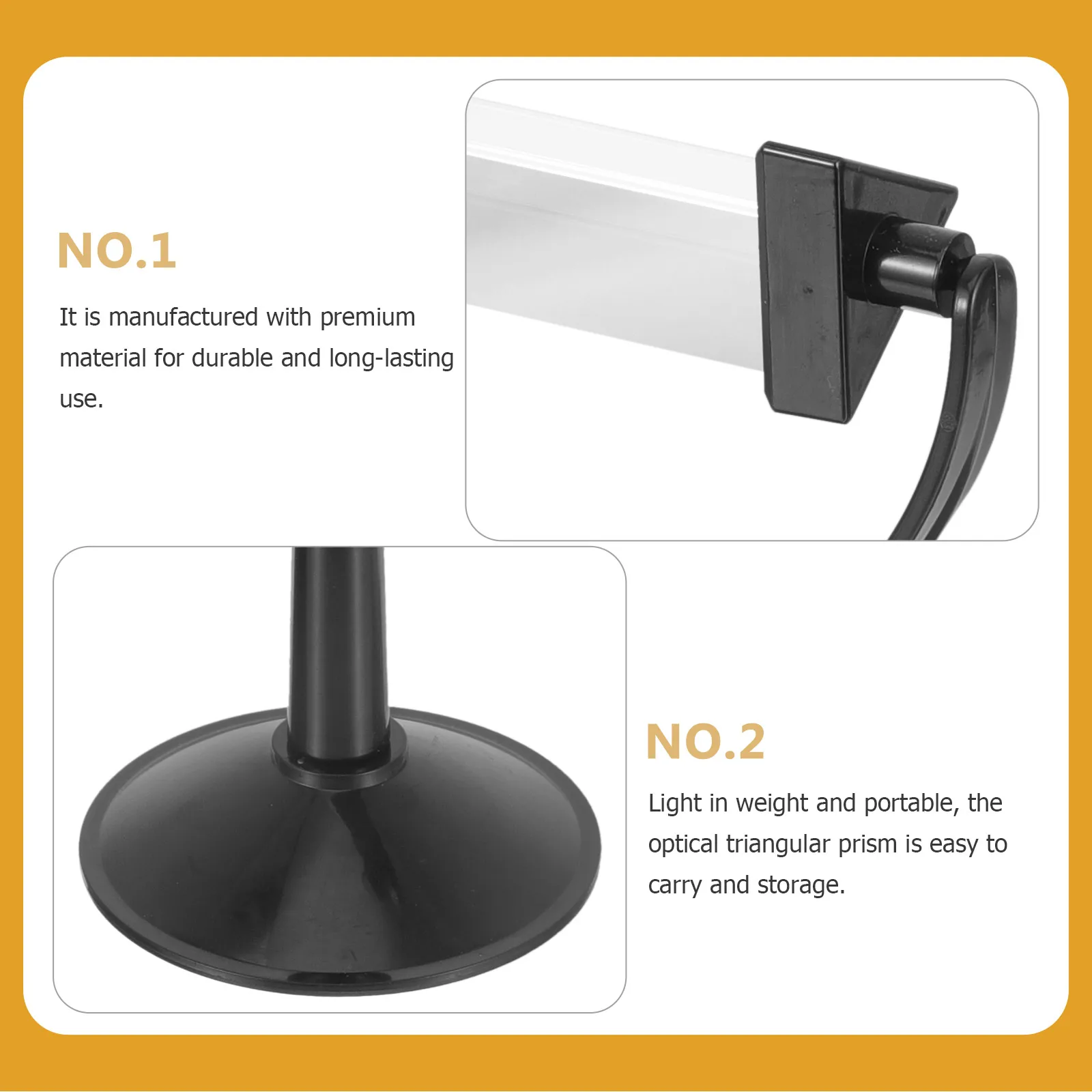 Triangular Prisms Glass Optical Teaching Apparatus for Light Physics Students Learning Light Refraction Prisms Tool
Triangular Prisms Glass Optical Teaching Apparatus for Light Physics Students Learning Light Refraction Prisms Tool