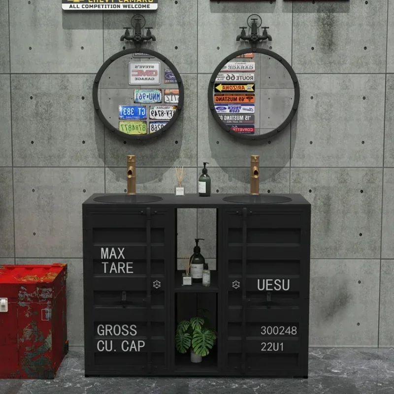Industrial style retro container restaurant bathroom sink bar clean bar
Industrial style retro container restaurant bathroom sink bar clean bar