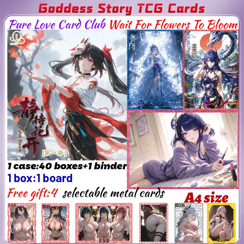 2025 Newest Pure Love Card Club Wait For Flowers To Blooom A4 Boards Anime Rare Hobby Collection ACG Girls Box Hobbies Gifts
2025 Newest Pure Love Card Club Wait For Flowers To Blooom A4 Boards Anime Rare Hobby Collection ACG Girls Box Hobbies Gifts