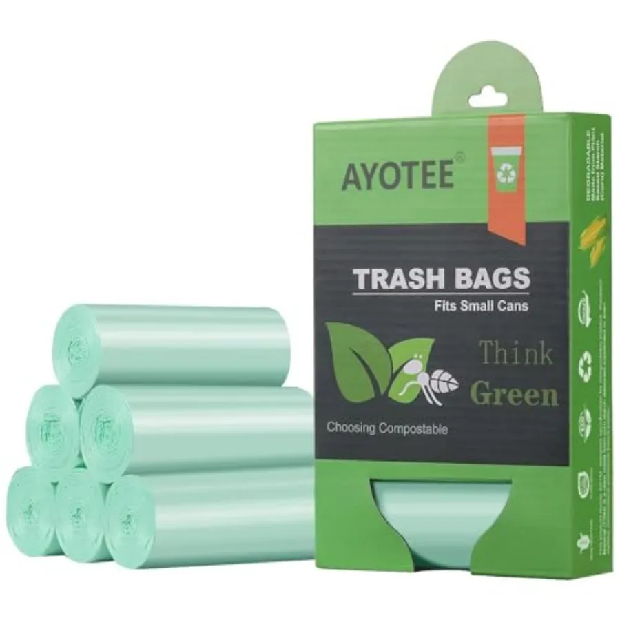 Small Trash Bags Garbage Bags, Mini Compostable Strong Bathroom Wastebasket Can Liners trash Bags for Home Office Kitchen fit 5
Small Trash Bags Garbage Bags, Mini Compostable Strong Bathroom Wastebasket Can Liners trash Bags for Home Office Kitchen fit 5