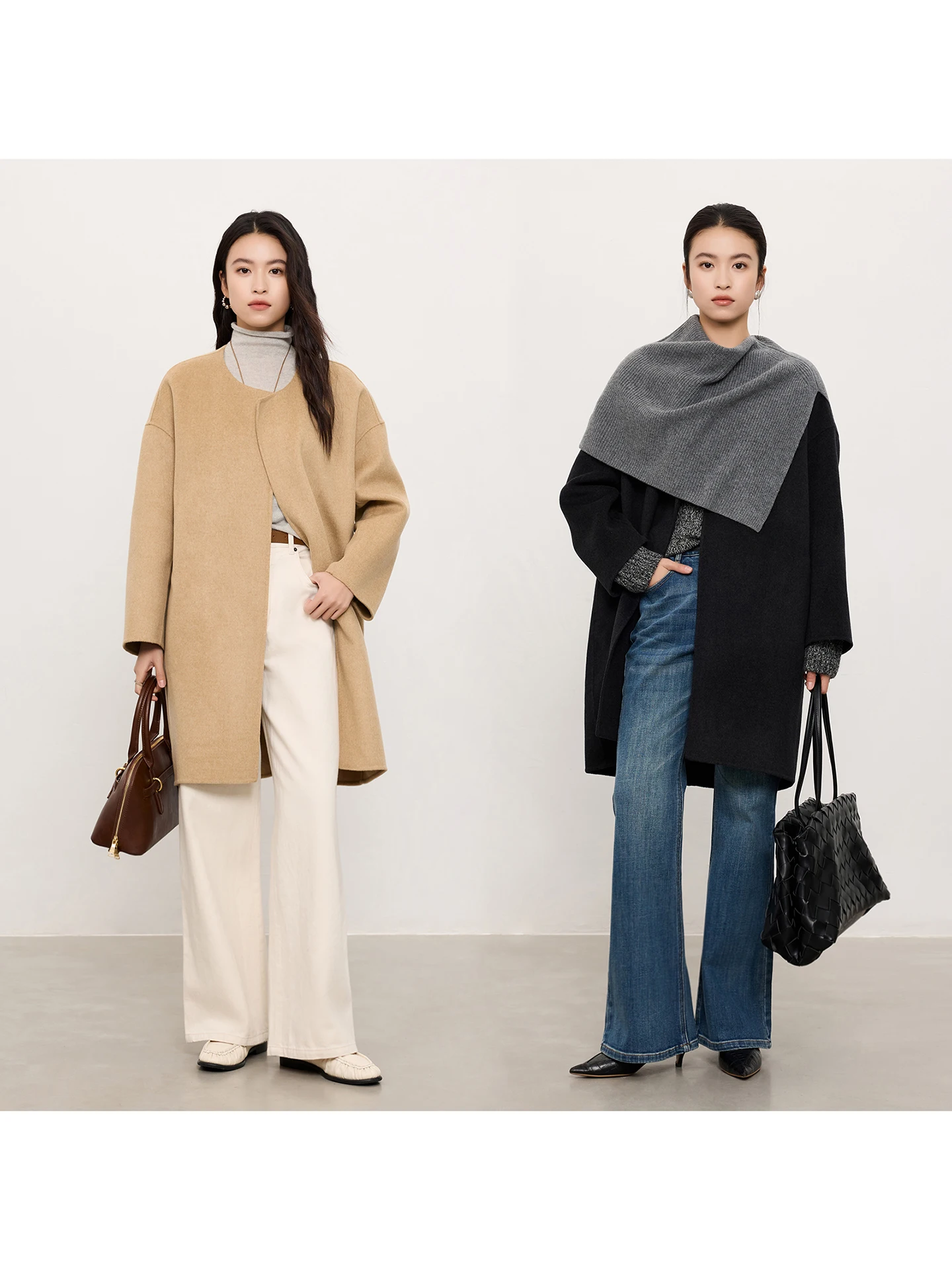 Шерстяное двустороннее пальто Jaimin 780 г, осенне-зимнее, простого круглого кроя, элегантный дизайн, для женщин, длинное
Шерстяное двустороннее пальто Jaimin 780 г, осенне-зимнее, простого круглого кроя, элегантный дизайн, для женщин, длинное