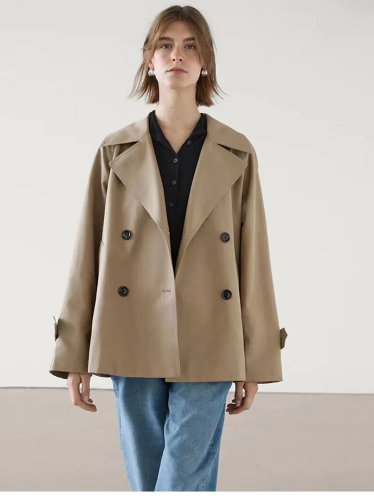 Autumn Winter New Arrival Double-Row Button Loose Casual Brown Classic Design Briti Sle Women's Coat Jaet Commute Strai...
Autumn Winter New Arrival Double-Row Button Loose Casual Brown Classic Design Briti Sle Women's Coat Jaet Commute Strai...