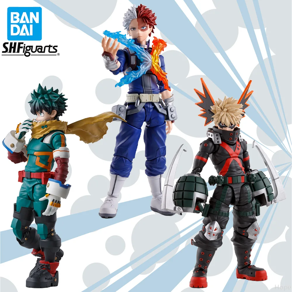 Officially Licensed BANDAI SHFiguarts My Hero Academia Izuku Midoriya Bakugo Katsuki Todoroki Shoto Figure Anime Action Model 
Officially Licensed BANDAI SHFiguarts My Hero Academia Izuku Midoriya Bakugo Katsuki Todoroki Shoto Figure Anime Action Model