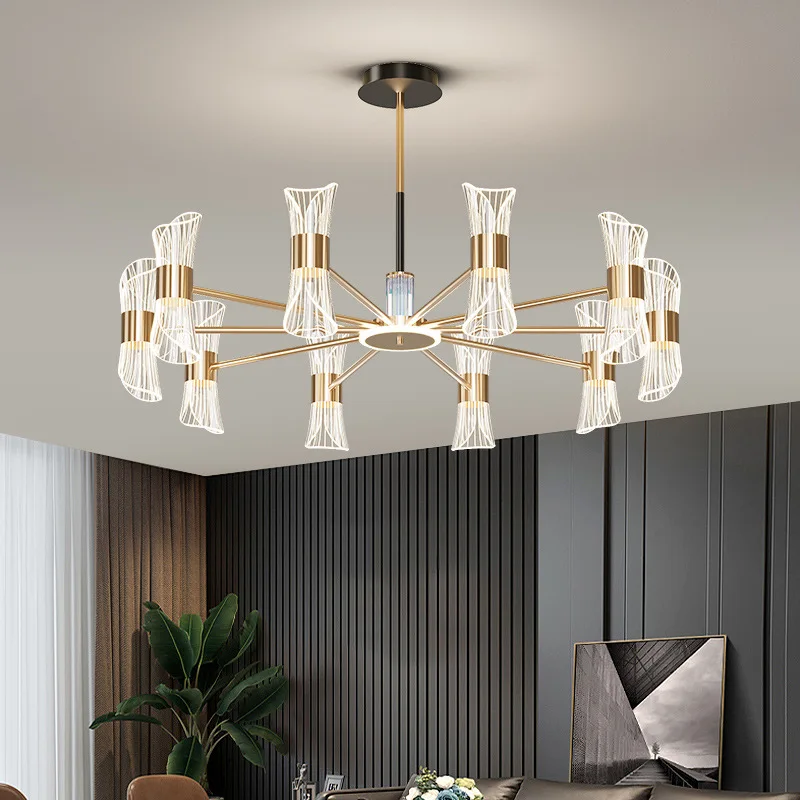 Simple Living Room Chandelier Lighting Nordic Atmosphere Chandeliers Modern LED Hanging Lamps High-end Restaurant Pendant Lights
Simple Living Room Chandelier Lighting Nordic Atmosphere Chandeliers Modern LED Hanging Lamps High-end Restaurant Pendant Lights
