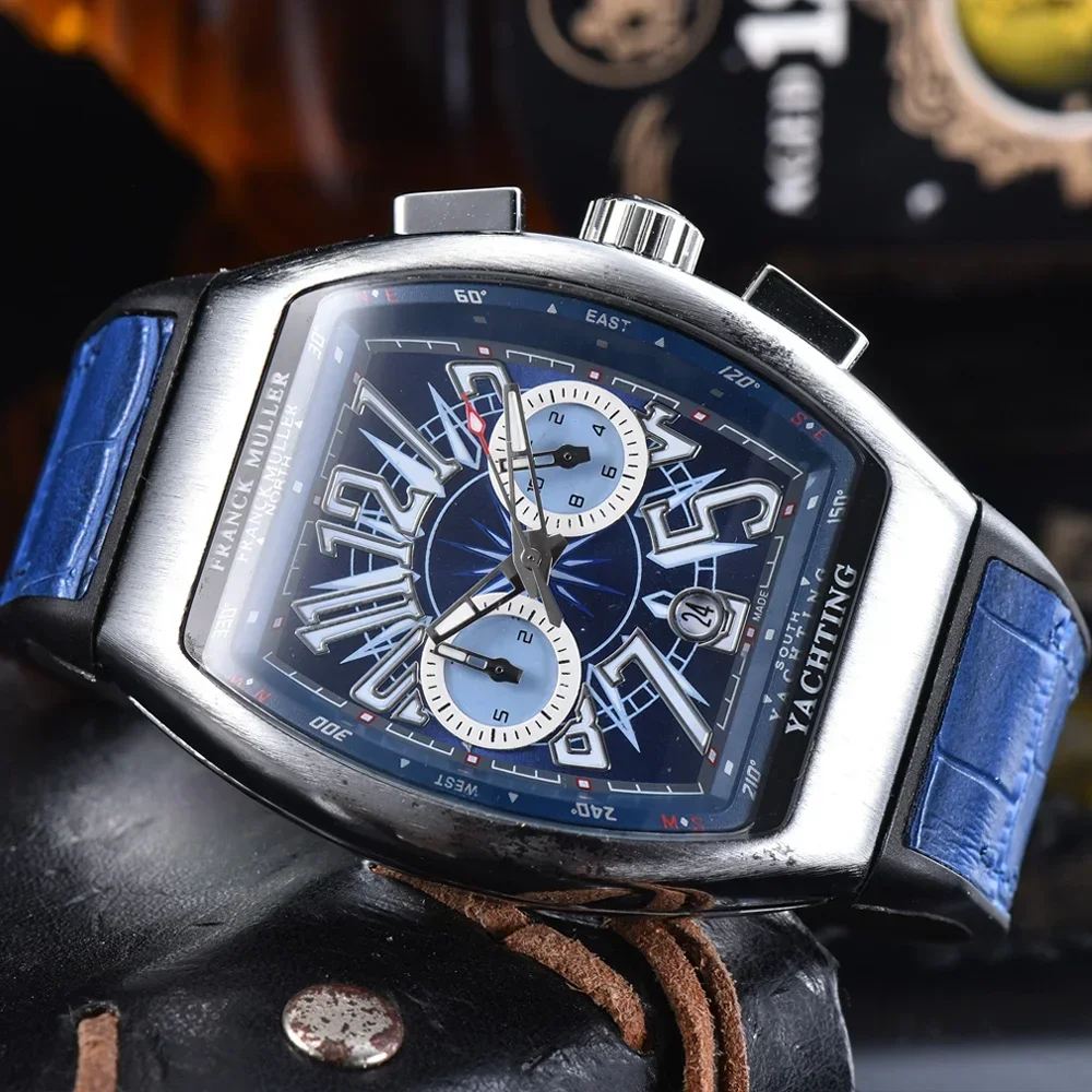 TOP Sale FRANCK MULLER Brand Geneva Watches For Mens High Quality Chronograph WristWatch Fashion Business Sports AAA Male Clocks
TOP Sale FRANCK MULLER Brand Geneva Watches For Mens High Quality Chronograph WristWatch Fashion Business Sports AAA Male Clocks