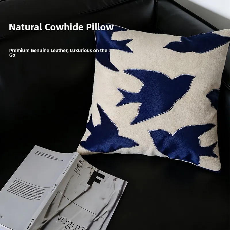 Handmade Natural Cowhide Pillow A5 Leather Material Easy to Maintain Healthy Eco-Friendly Square Pillow Home Sofa Cushion
Handmade Natural Cowhide Pillow A5 Leather Material Easy to Maintain Healthy Eco-Friendly Square Pillow Home Sofa Cushion