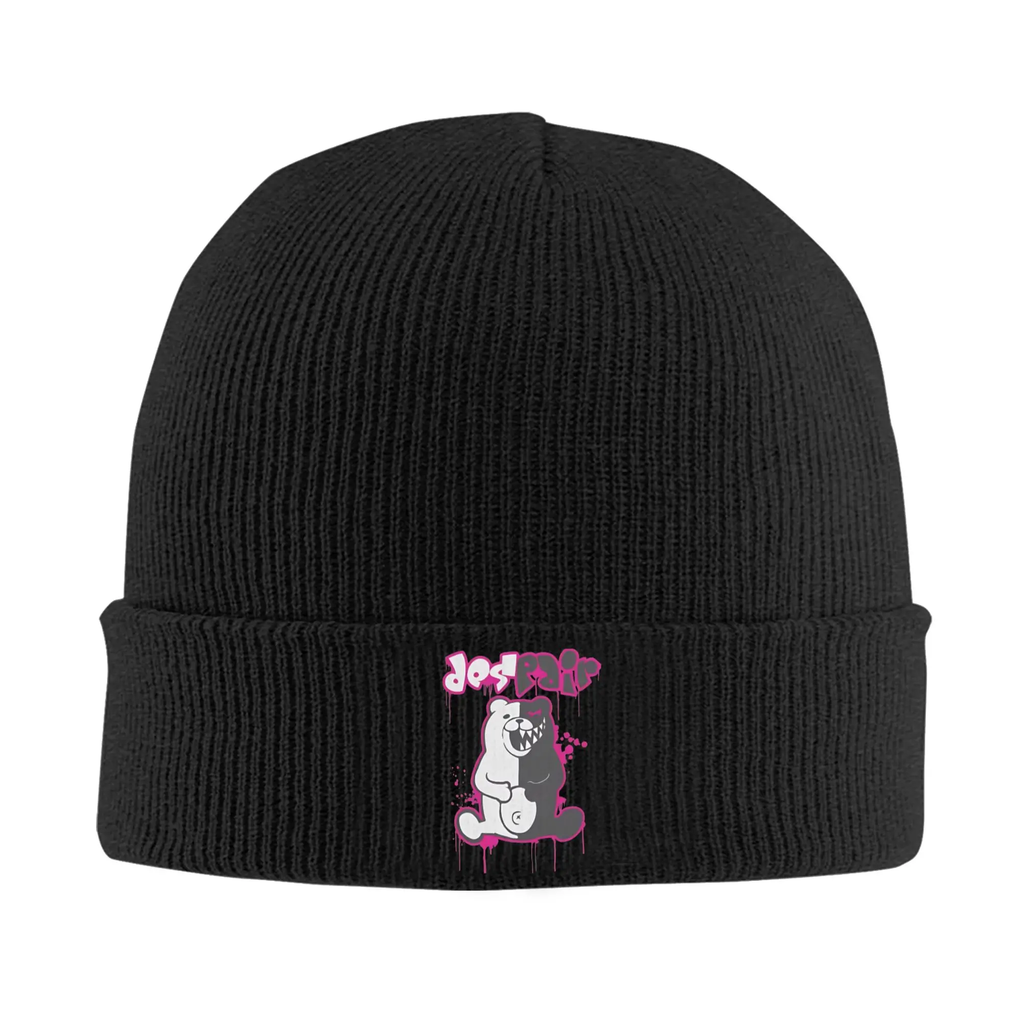 Monokuma Danganronpa Bonnet Hats Beanie Hats Autumn Winter Design Knit Hat Street Unisex Adult Kpop Elastic Cap 
Monokuma Danganronpa Bonnet Hats Beanie Hats Autumn Winter Design Knit Hat Street Unisex Adult Kpop Elastic Cap