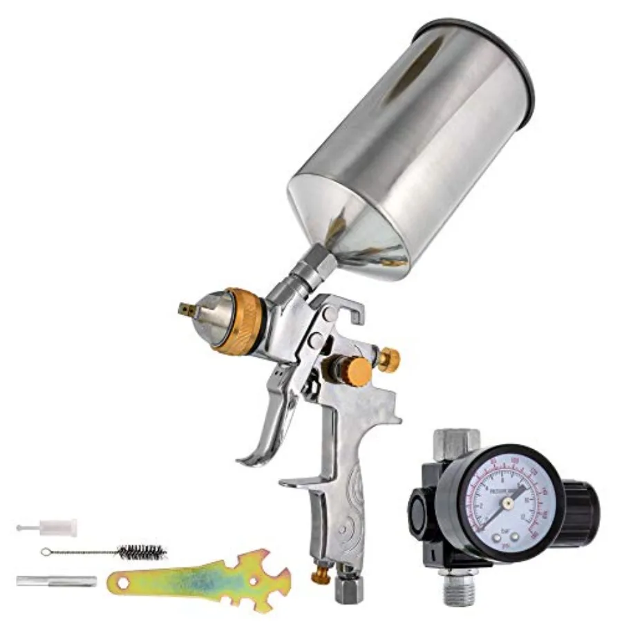 Brand Professional 1.3mm HVLP Spray Gun-gravity Feed-auto Paint Basecoat Clearcoat with Air Regulator G6600-13
Brand Professional 1.3mm HVLP Spray Gun-gravity Feed-auto Paint Basecoat Clearcoat with Air Regulator G6600-13