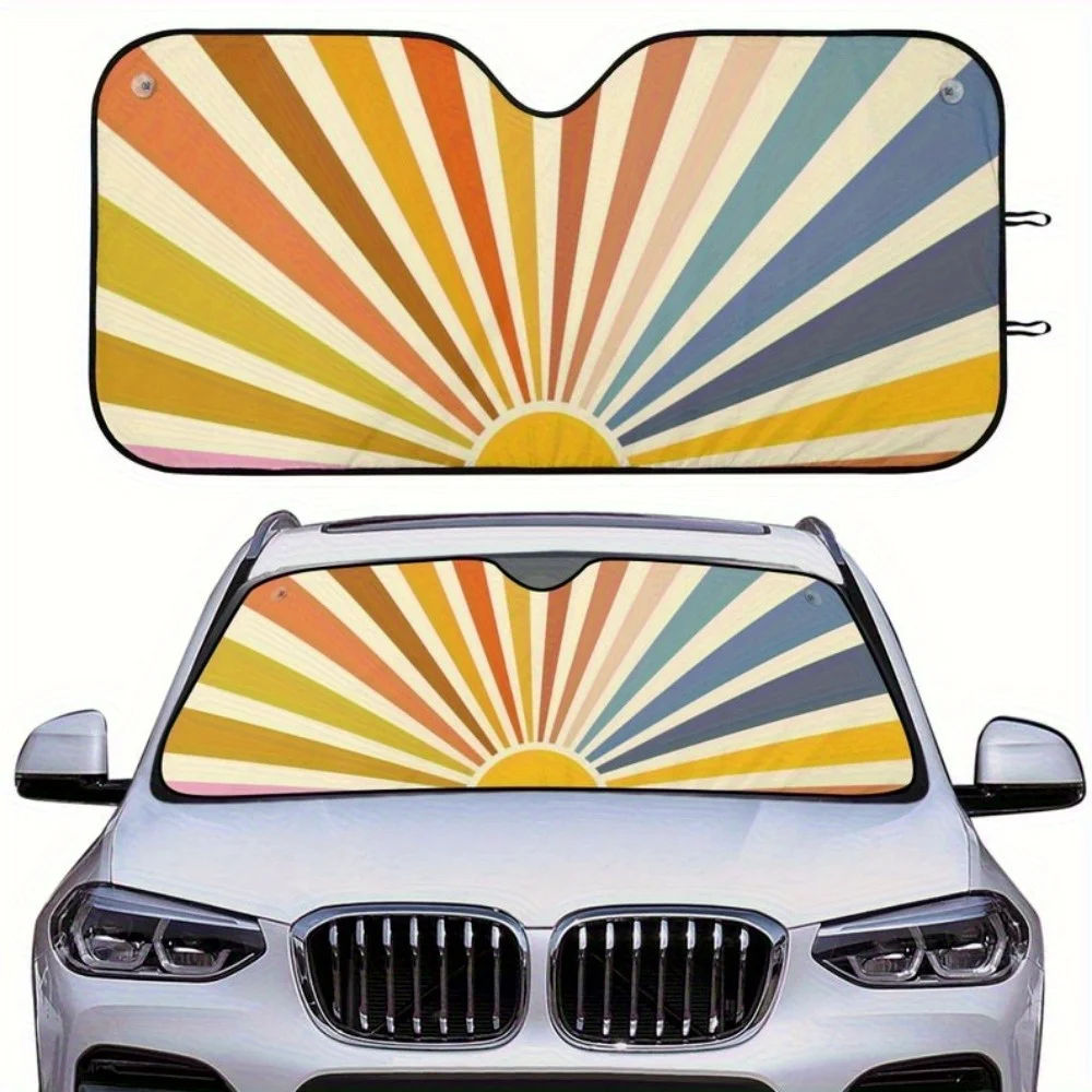 1Pc Vintage Sunrise Auto Glass Sun Visor - Front Window UV Protective Sun Visor, Sun Visor for All Models
1Pc Vintage Sunrise Auto Glass Sun Visor - Front Window UV Protective Sun Visor, Sun Visor for All Models