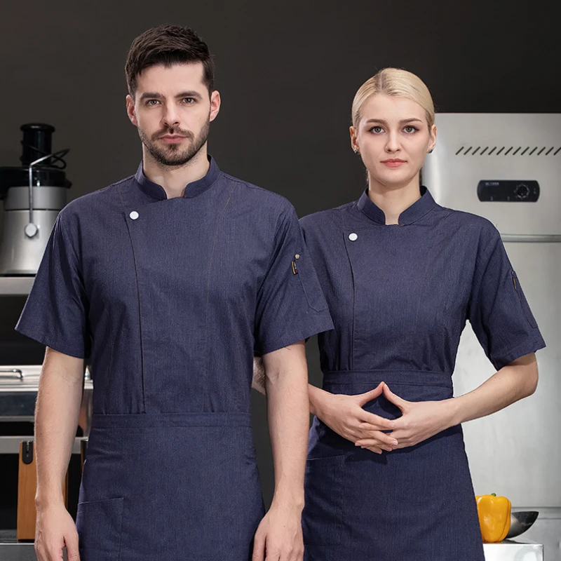 Short Sleeve Chef Uniform Top, Catering Shirts for Restaurant Hotel, Cook Jacket & Waiter Wear for Bakery
Short Sleeve Chef Uniform Top, Catering Shirts for Restaurant Hotel, Cook Jacket & Waiter Wear for Bakery