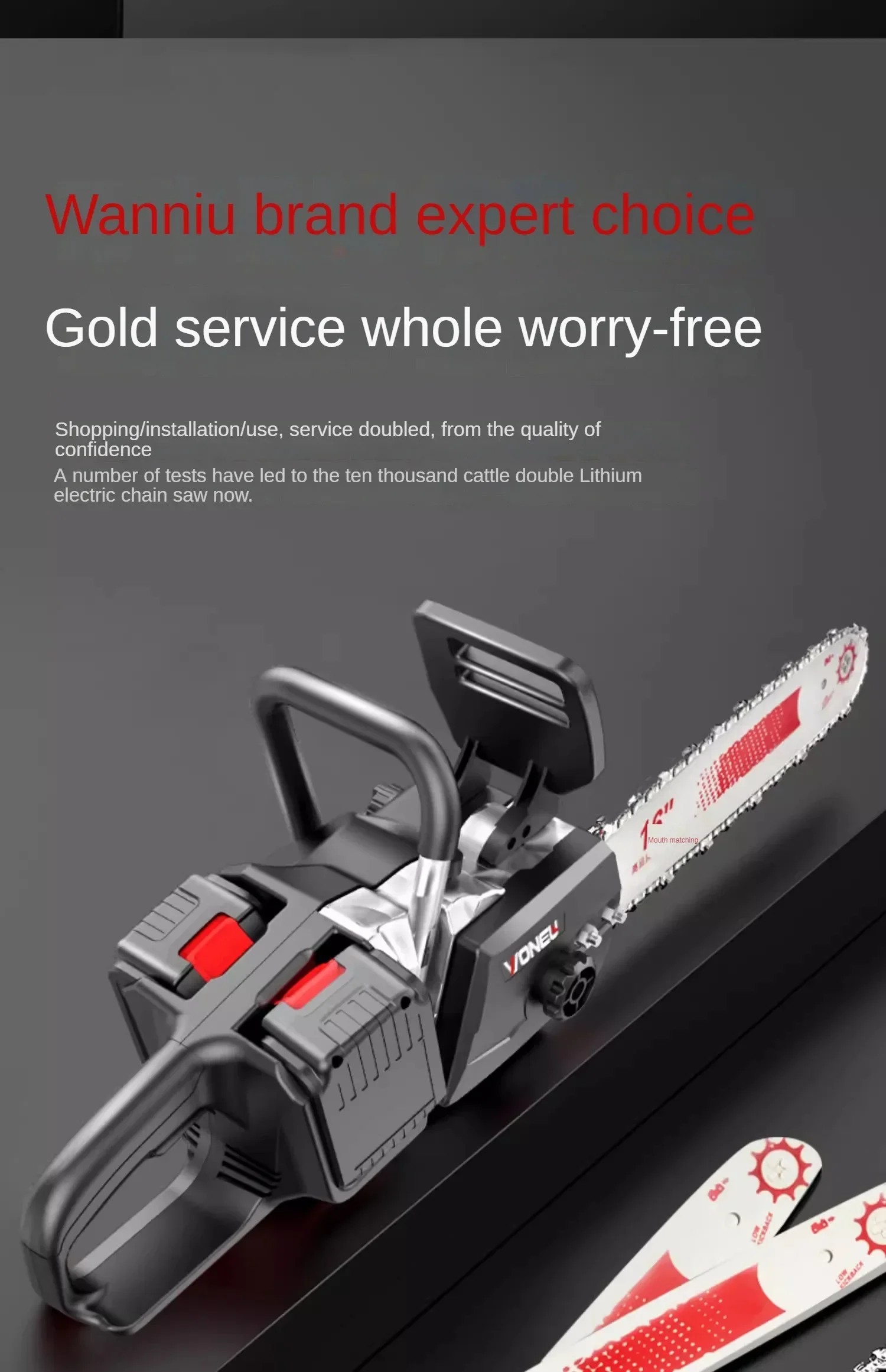 Compact and Portable Chainsaw with High-Power Lithium Battery – Ideal for Home Use and Woodcutting
Compact and Portable Chainsaw with High-Power Lithium Battery – Ideal for Home Use and Woodcutting