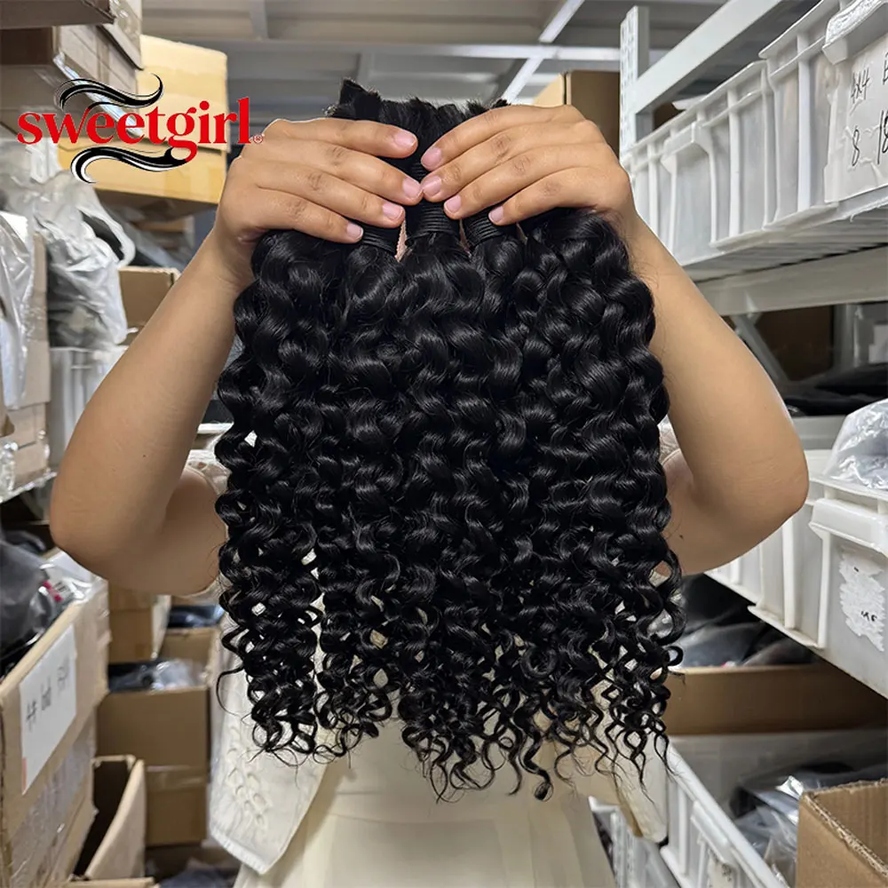 Water Wave Bulk Human Hair No Weft Braiding Hair 12A Brazilian Virgin Hair For Boho Knotless Crochet Braids Soft Natural Curly
Water Wave Bulk Human Hair No Weft Braiding Hair 12A Brazilian Virgin Hair For Boho Knotless Crochet Braids Soft Natural Curly