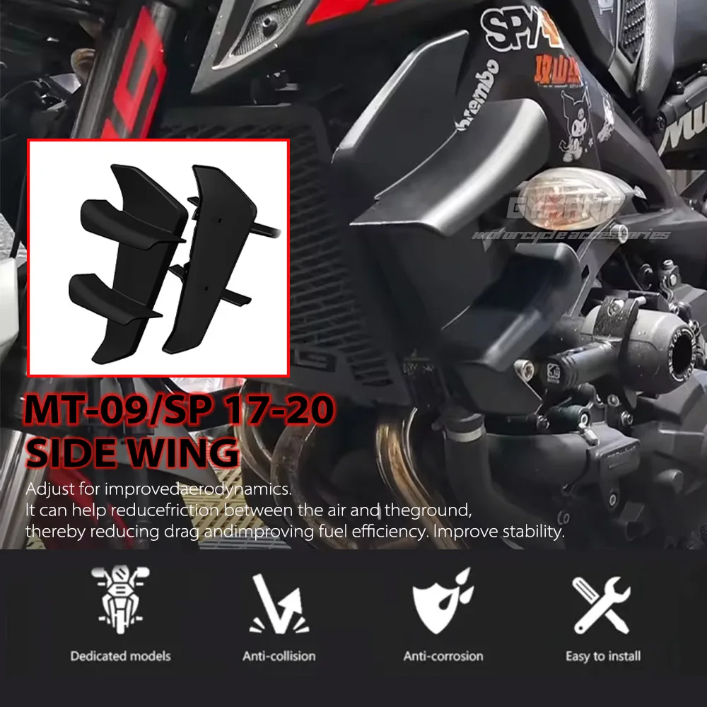 MT 09 Motorcycle Accessories Sport Downforce Naked Side Spoilers Aerodynamic Wing Deflectors For YAMAHA MT-09 MT09 SP 2017-2020
MT 09 Motorcycle Accessories Sport Downforce Naked Side Spoilers Aerodynamic Wing Deflectors For YAMAHA MT-09 MT09 SP 2017-2020