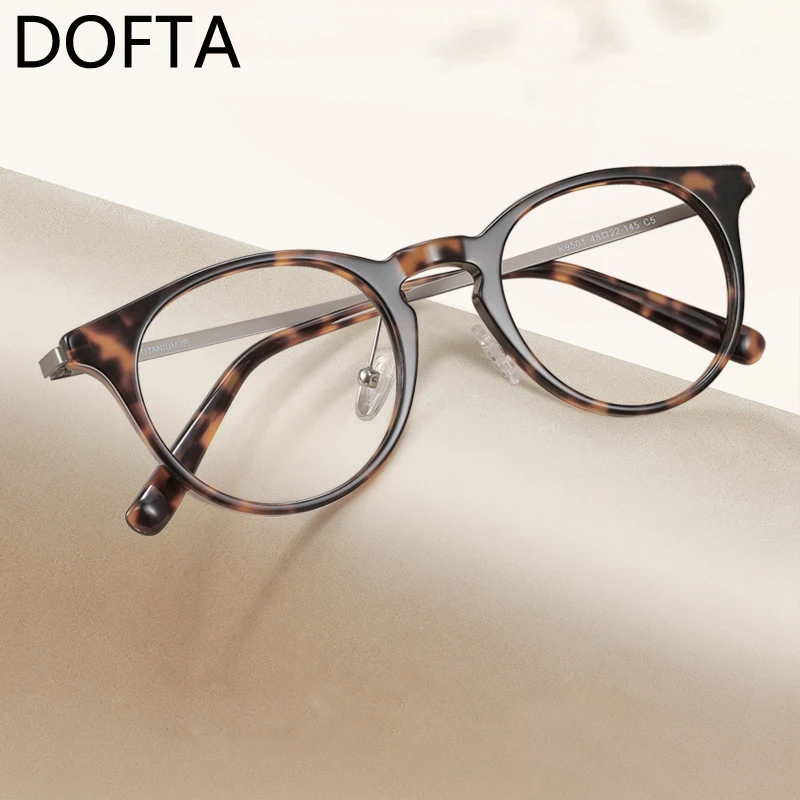 DOFTA Retro Round Myopia Glasses Frame Women Men Acetate + Titanium Prescription Glasses Frame Female Eyewear
DOFTA Retro Round Myopia Glasses Frame Women Men Acetate + Titanium Prescription Glasses Frame Female Eyewear