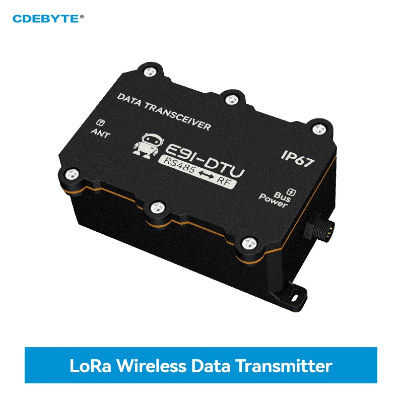 LoRa Wireless Data Transmitter IP67 Dust and Water Resistance 433/868/915MHz CDEBYTE E91-DTU Series RS485 Modbus 25KM
LoRa Wireless Data Transmitter IP67 Dust and Water Resistance 433/868/915MHz CDEBYTE E91-DTU Series RS485 Modbus 25KM