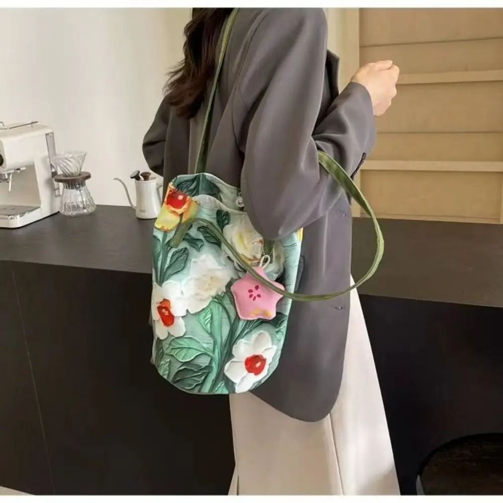 Fashion Floral Pattern Bucket Bag Canvas Casual Shoulder Bag Large Capacity Creative Handbag for Women
Fashion Floral Pattern Bucket Bag Canvas Casual Shoulder Bag Large Capacity Creative Handbag for Women