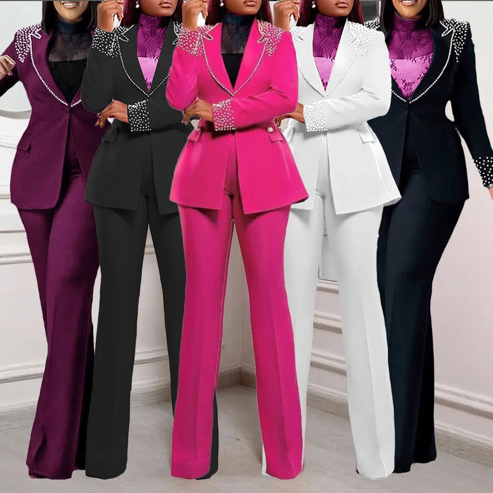Pant Set Women Two Piece Sets Turn Down Collar Matching Sets Blazer Coats Y2k Streetwear Long Pants High Waist Elegant Slim Fit
Pant Set Women Two Piece Sets Turn Down Collar Matching Sets Blazer Coats Y2k Streetwear Long Pants High Waist Elegant Slim Fit