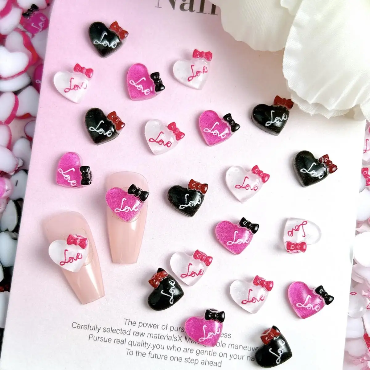 30PCS 3D Cute Painted Alphabet Love Heart Resin Nail Art Decorations Minimalist Bow Heart Nail Charms DIY Hairpin Nails Supplies
30PCS 3D Cute Painted Alphabet Love Heart Resin Nail Art Decorations Minimalist Bow Heart Nail Charms DIY Hairpin Nails Supplies