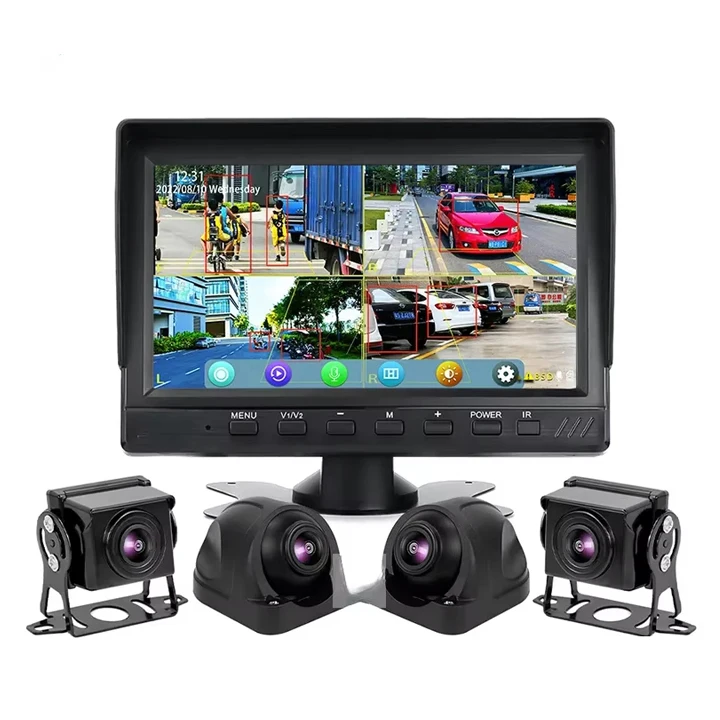 Intelligent Library 7-Inch Quad Split Screen Reverse 4-Channel DVR BSD AI Pedestrian Obstacle Detection TF Card C
Intelligent Library 7-Inch Quad Split Screen Reverse 4-Channel DVR BSD AI Pedestrian Obstacle Detection TF Card C