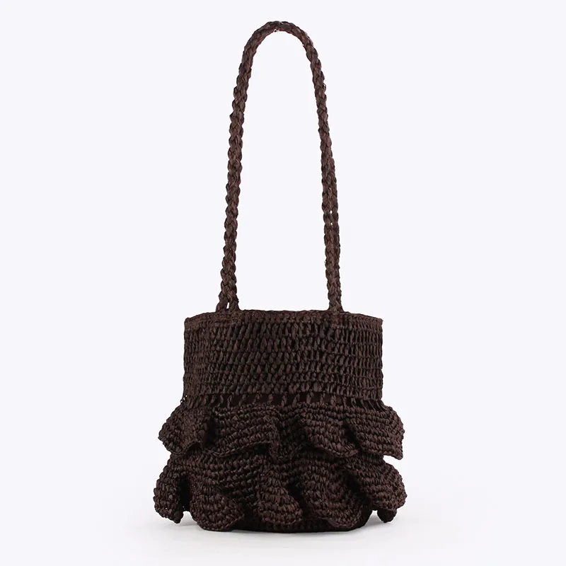Summer Ruched Bucket Bag Bohemian Woven Shoulder Bags For Women Travel Beach Bag Handbagsand Purses Paper Rope Woven Bags Clutch
Summer Ruched Bucket Bag Bohemian Woven Shoulder Bags For Women Travel Beach Bag Handbagsand Purses Paper Rope Woven Bags Clutch