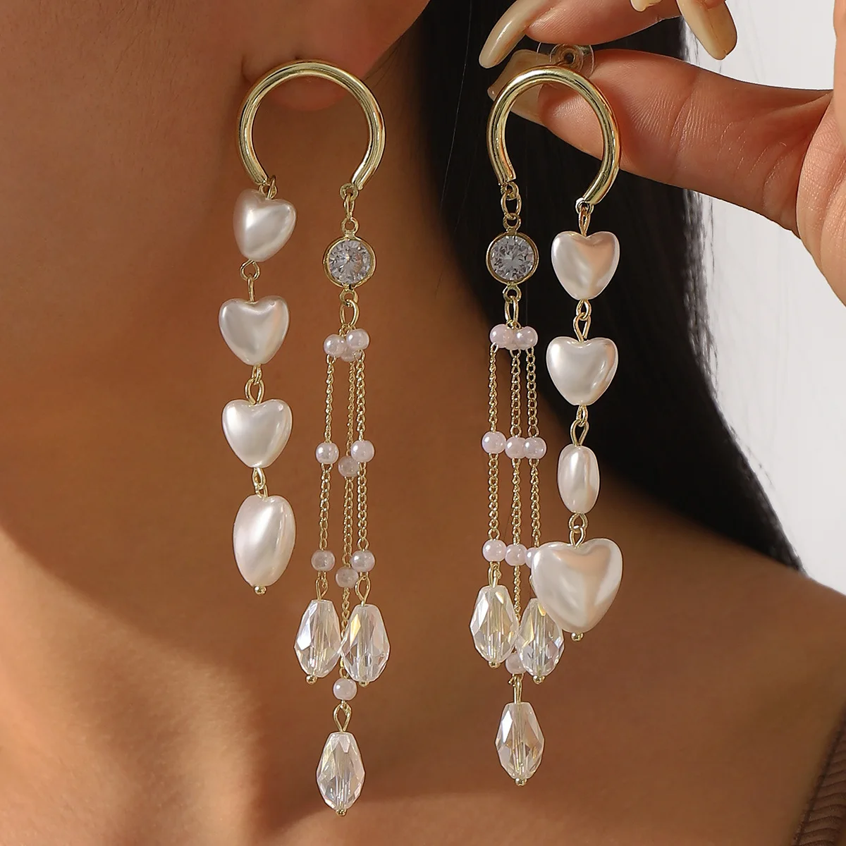 Boho Elegant Long Pearl Tassel Earrings Personalized Luxury Women Trend Personalized Party Jewelry Accessories Elegang Girl Gift
Boho Elegant Long Pearl Tassel Earrings Personalized Luxury Women Trend Personalized Party Jewelry Accessories Elegang Girl Gift