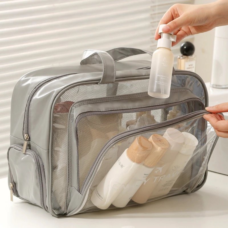 1pcs Plastic Multi-Pocket Toiletry Bag, Waterproof Travel Cosmetic Organizer with Double Compartments
1pcs Plastic Multi-Pocket Toiletry Bag, Waterproof Travel Cosmetic Organizer with Double Compartments