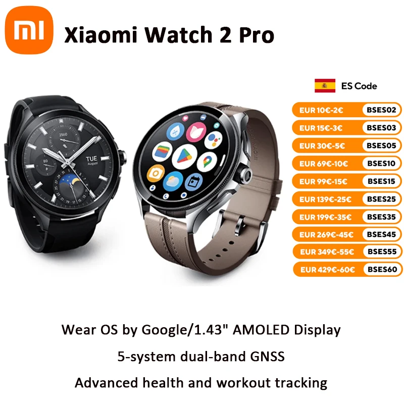 Global Version Xiaomi Watch 2 Pro 1.43" AMOLED Display 150+ Sports Modes Snapdragon W5+ Gen 1 Magnetic Charge Mi Smart Watch
Global Version Xiaomi Watch 2 Pro 1.43" AMOLED Display 150+ Sports Modes Snapdragon W5+ Gen 1 Magnetic Charge Mi Smart Watch