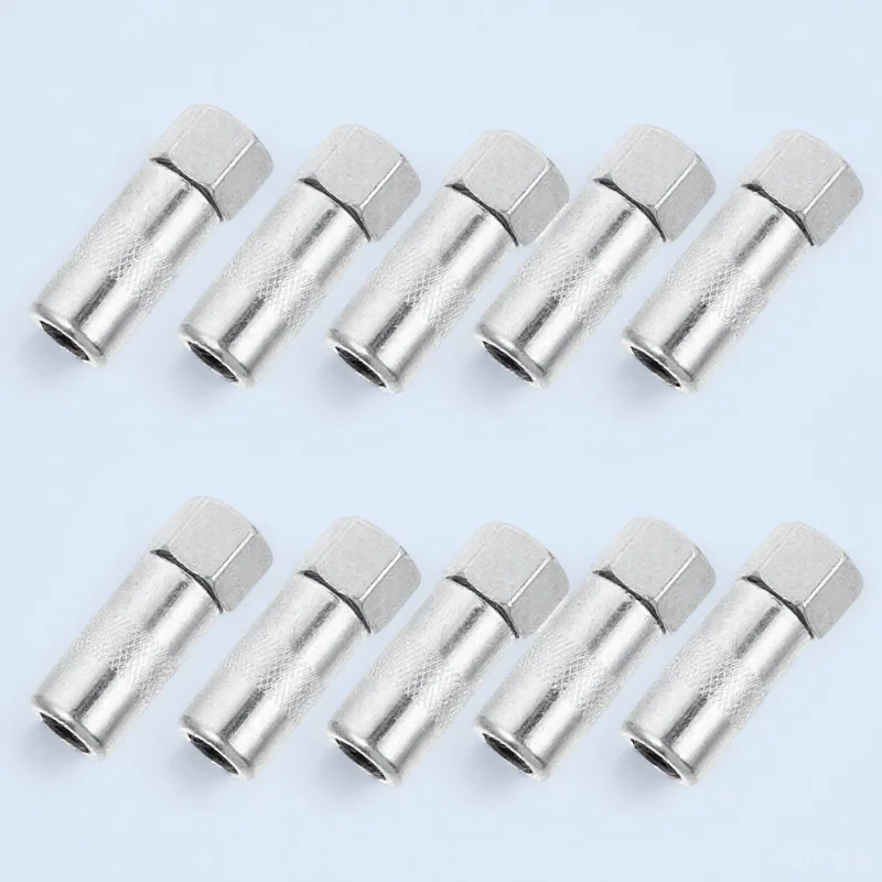 10pcs Flat Head Fitting Durable Replacement Nozzle 4 Jaw Grease Nipples Kit For Grease Sprayer Tool Accessory
10pcs Flat Head Fitting Durable Replacement Nozzle 4 Jaw Grease Nipples Kit For Grease Sprayer Tool Accessory