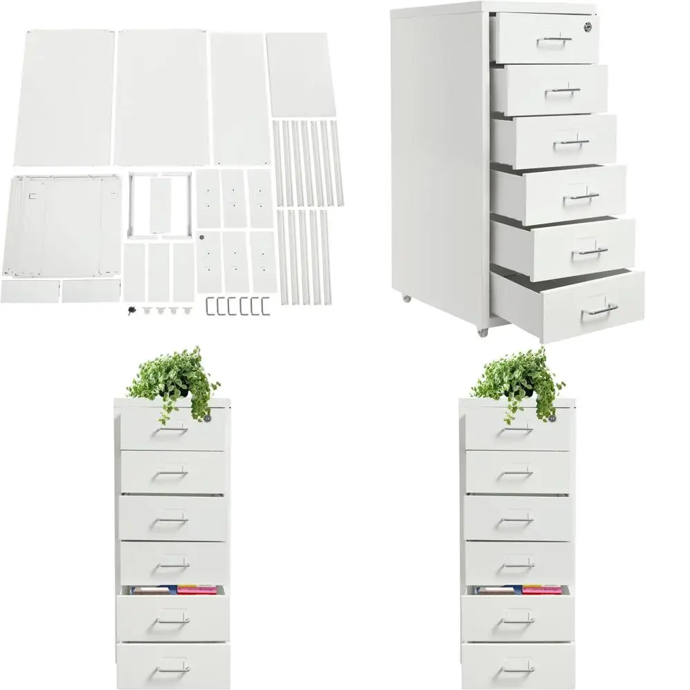 Металлический вертикальный шкаф для документов с замком и колесиками для домашнего офиса, органайзер для хранения с 6 выдвижными ящиками
Металлический вертикальный шкаф для документов с замком и колесиками для домашнего офиса, органайзер для хранения с 6 выдвижными ящиками