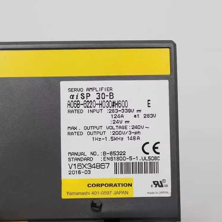 Used A06B-6220-H030 A06B-6220-H037 A06B-6220-H045 For FANUC A06B-6220-H030 Servo Drive Servo Amplifier
Used A06B-6220-H030 A06B-6220-H037 A06B-6220-H045 For FANUC A06B-6220-H030 Servo Drive Servo Amplifier