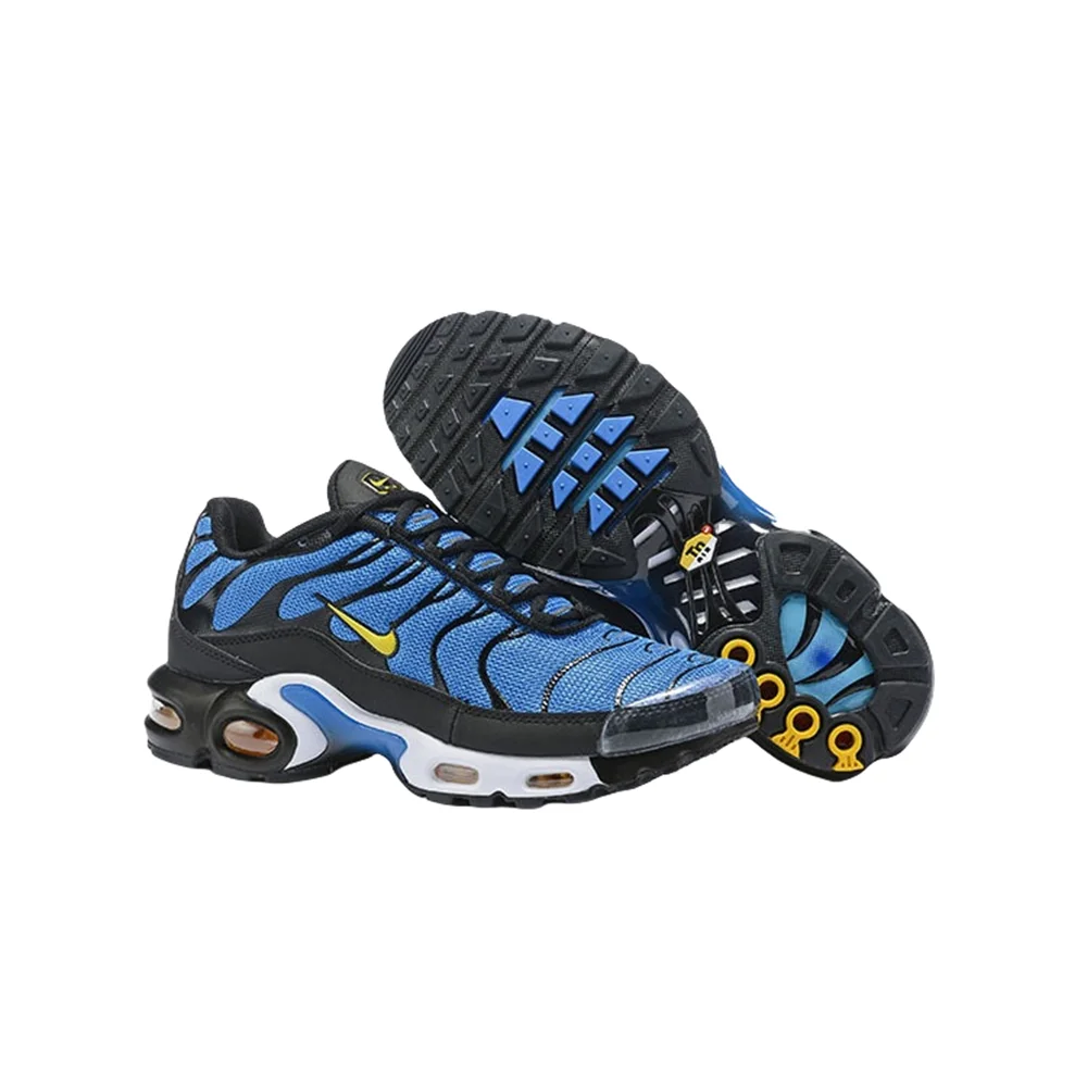Nike Air Max Plus Tn Женщины Мужчины Модные универсальные противоскользящие и износостойкие спортивные кроссовки из ткани Синий Черный Градиент
Nike Air Max Plus Tn Женщины Мужчины Модные универсальные противоскользящие и износостойкие спортивные кроссовки из ткани Синий Черный Градиент