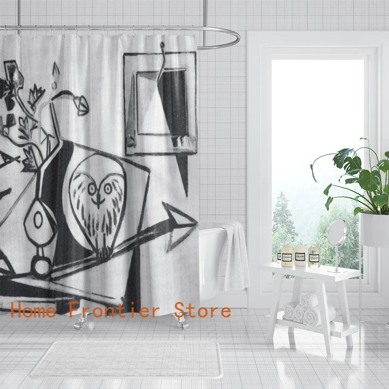No Drill Tension Rod Shower Curtain - Mold Proof Thickened Minimalist Sketch
No Drill Tension Rod Shower Curtain - Mold Proof Thickened Minimalist Sketch