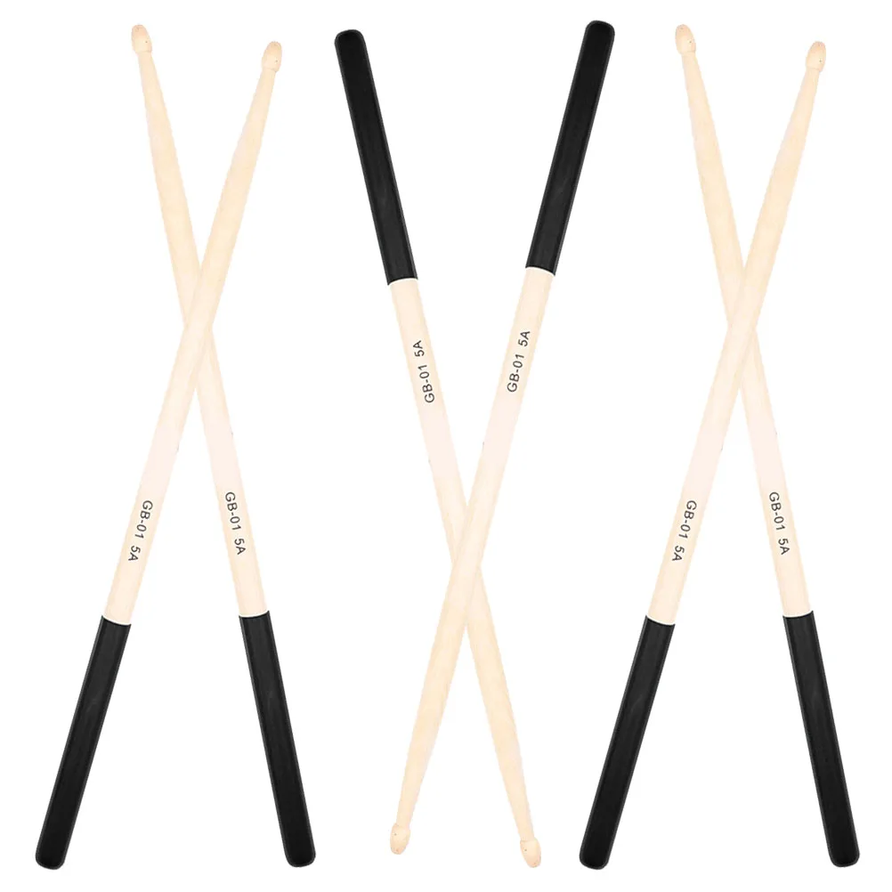 3 Pairs Anti-slip Drum Stick Sticks Practice Drumming Mallet Hammer Jazz Drumsticks for Adults
3 Pairs Anti-slip Drum Stick Sticks Practice Drumming Mallet Hammer Jazz Drumsticks for Adults