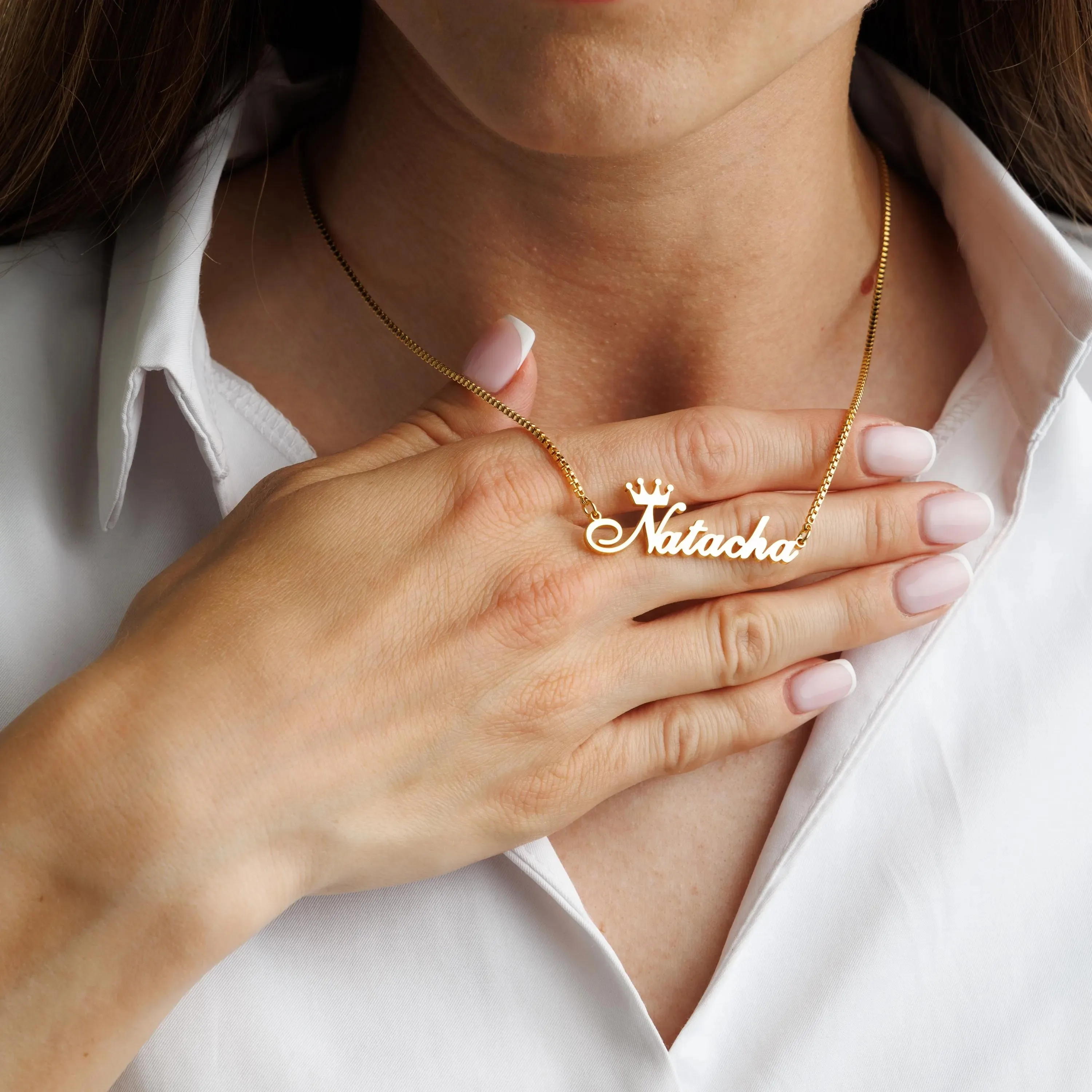 Custom Crown Name Necklaces For Women Men Stainless Steel Customized Necklace Pendant Personalized Neck Chain Jewelry Gift
Custom Crown Name Necklaces For Women Men Stainless Steel Customized Necklace Pendant Personalized Neck Chain Jewelry Gift