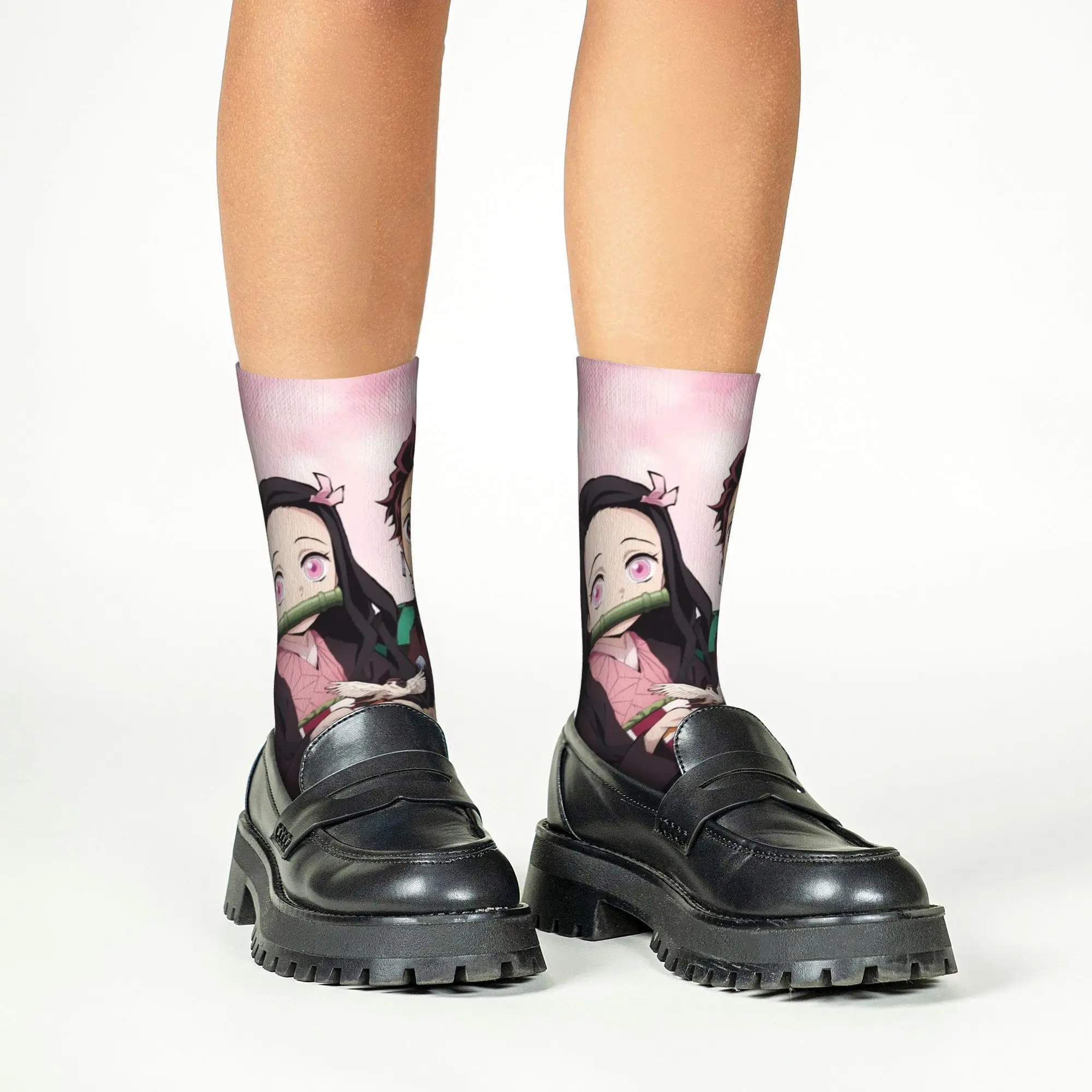 Kids Toddler Demon Slayer Tanjiro And Nezuko Crew Socks Kawaii Japanese Anime Socks for Children
Kids Toddler Demon Slayer Tanjiro And Nezuko Crew Socks Kawaii Japanese Anime Socks for Children