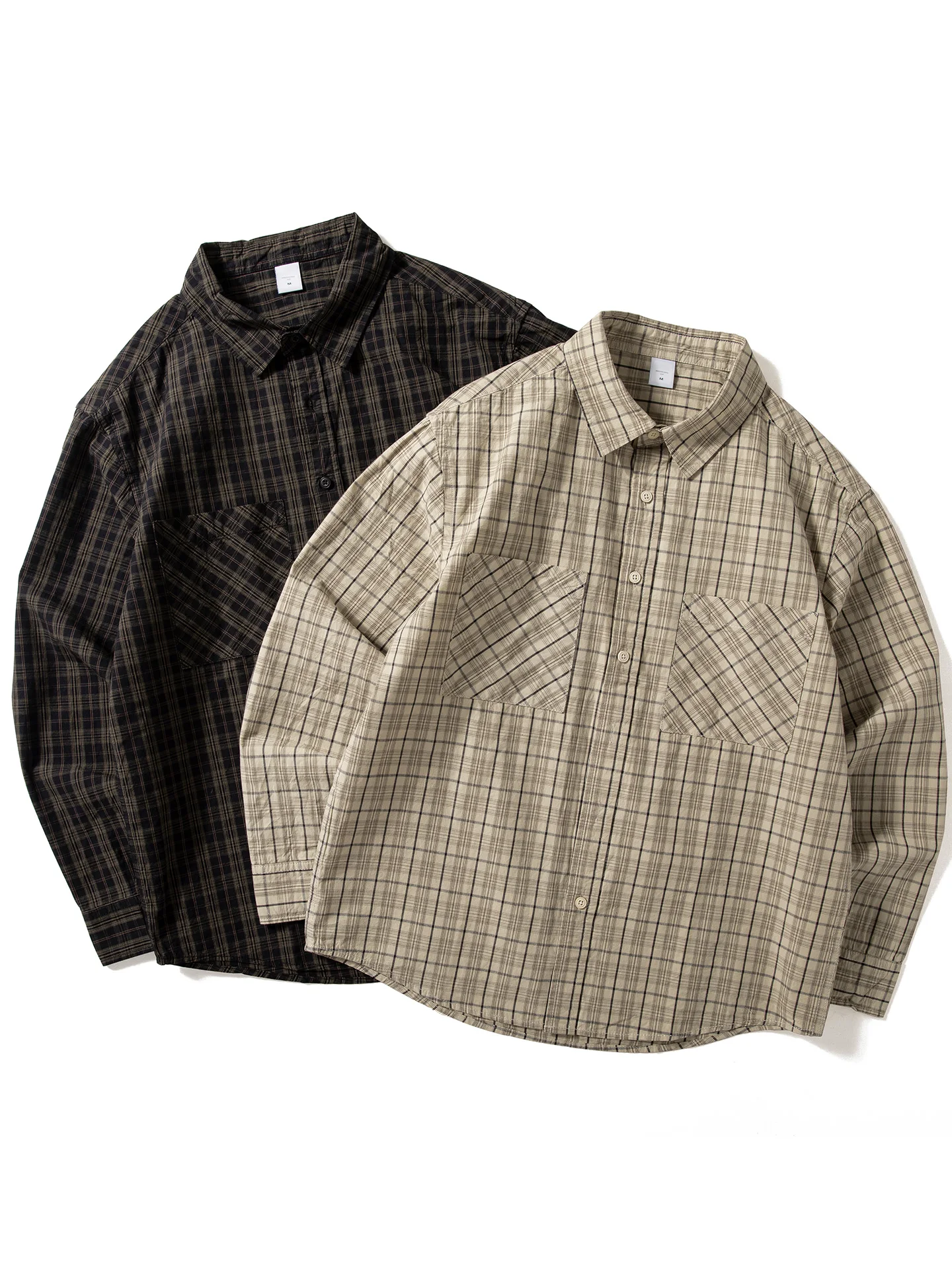 Retro Japanese Style Pure Cotton Plaid Long Sleeve Shirt Men's Loose Casual Shirt Autumn New Style Hong Kong Style Jacket Trendy
Retro Japanese Style Pure Cotton Plaid Long Sleeve Shirt Men's Loose Casual Shirt Autumn New Style Hong Kong Style Jacket Trendy
