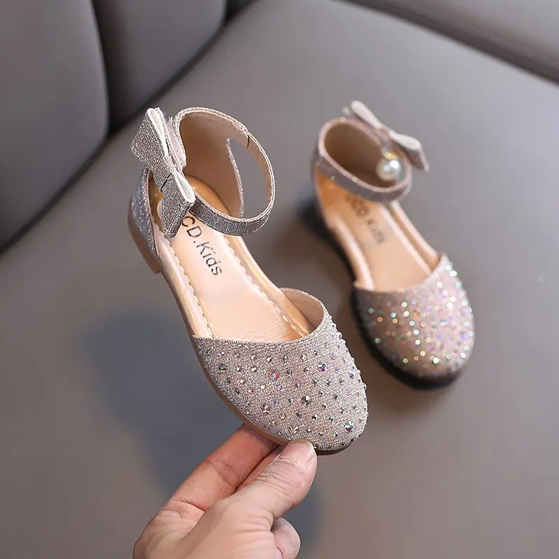 Elegant Girls Princess Sandals Summer Fashion Kids Rhinestone Flat Shoes Lightweight Children Party Dress Sandals with Bowknot
Elegant Girls Princess Sandals Summer Fashion Kids Rhinestone Flat Shoes Lightweight Children Party Dress Sandals with Bowknot