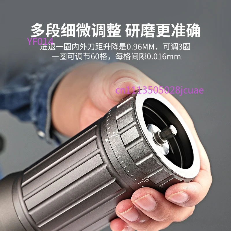 CNC Manual Coffee Bean Grinder External Adjustable Coarseness Hand Crank Grinder for Hand Brew Italian Coffee
CNC Manual Coffee Bean Grinder External Adjustable Coarseness Hand Crank Grinder for Hand Brew Italian Coffee