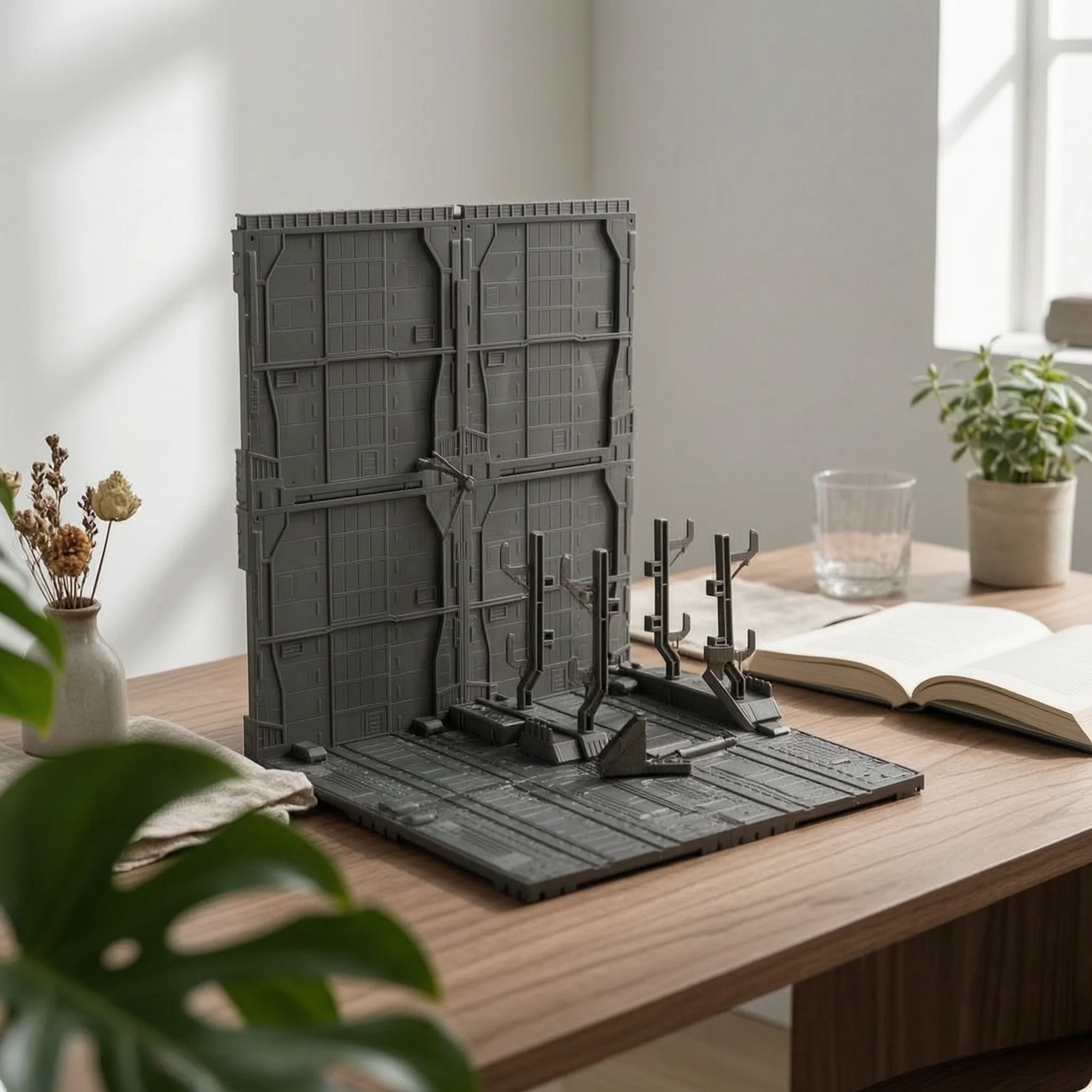 Hangar Scene Board Futuristic-Fi Industrial Corner Scene Board Miniature Display Base Freestanding Scene Setting Backdrop
Hangar Scene Board Futuristic-Fi Industrial Corner Scene Board Miniature Display Base Freestanding Scene Setting Backdrop