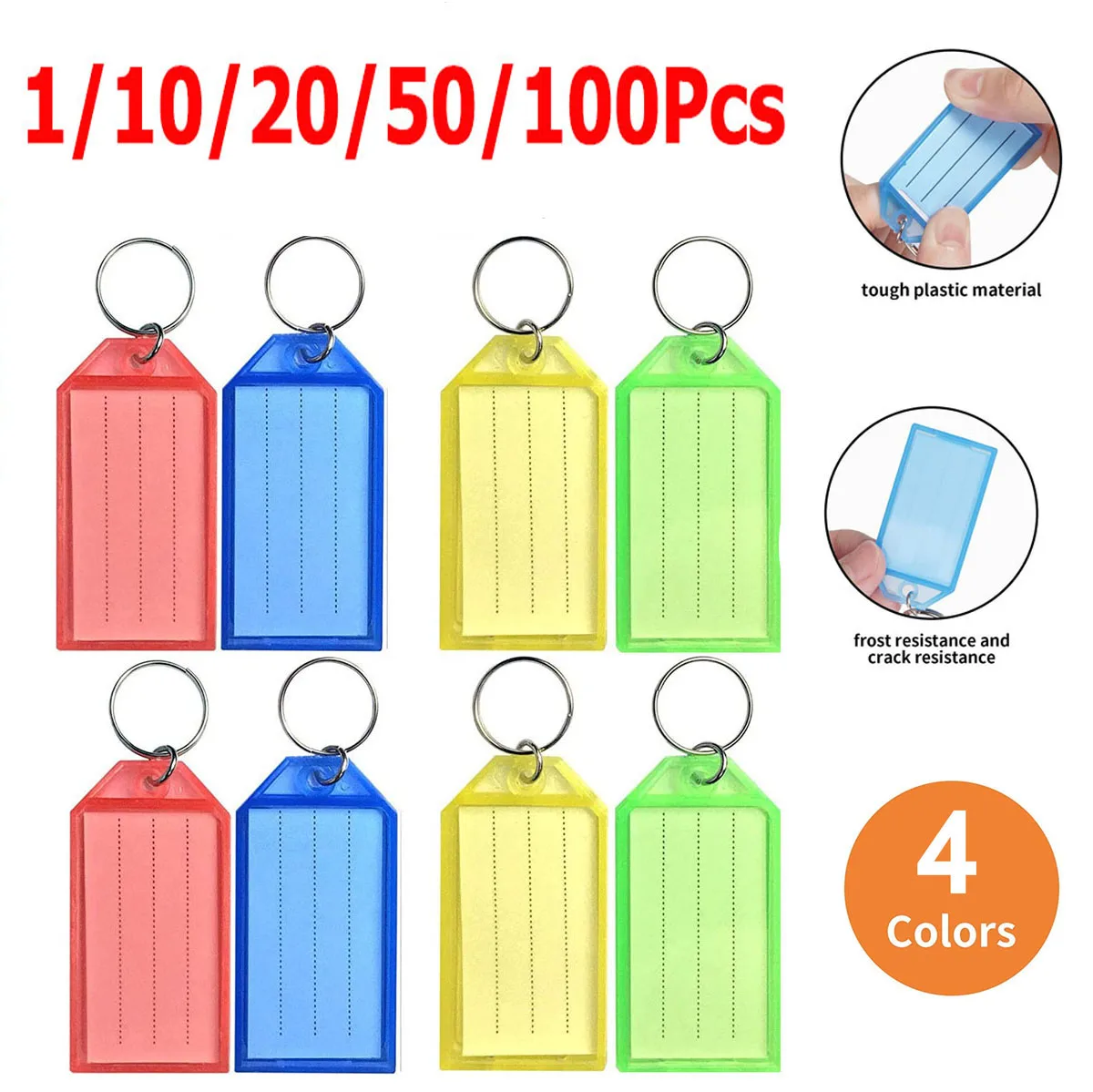 1/10/20/50pcs Colorful Plastic Keychain Tags Name Tag Women Men for Keychain Luggage Backpack DIY ID Car Keys Identification Tag
1/10/20/50pcs Colorful Plastic Keychain Tags Name Tag Women Men for Keychain Luggage Backpack DIY ID Car Keys Identification Tag