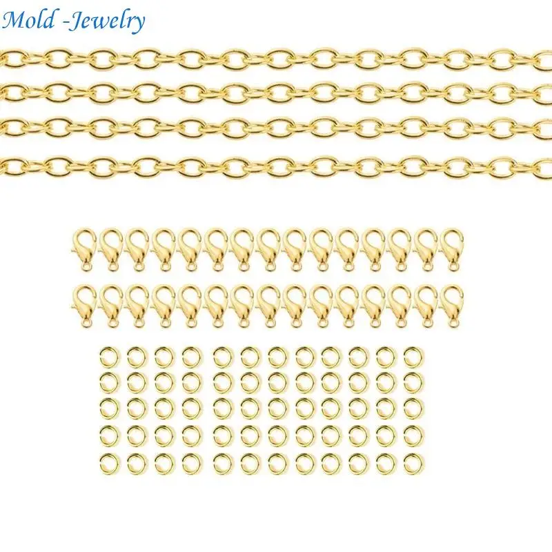 69HB 5m Alloy Link Chain with Jump Rings Lobster Clasps Necklace Chains DIY Jewelry
69HB 5m Alloy Link Chain with Jump Rings Lobster Clasps Necklace Chains DIY Jewelry