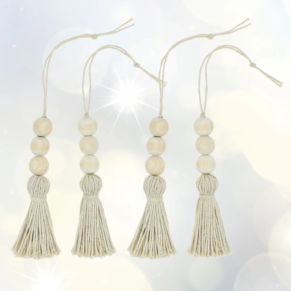 6 Pcs Cotton Thread Wooden Beads Tassel naments Handmade Luxury Decoration for Door Handle Backpack Curtain Keychain Car
6 Pcs Cotton Thread Wooden Beads Tassel naments Handmade Luxury Decoration for Door Handle Backpack Curtain Keychain Car