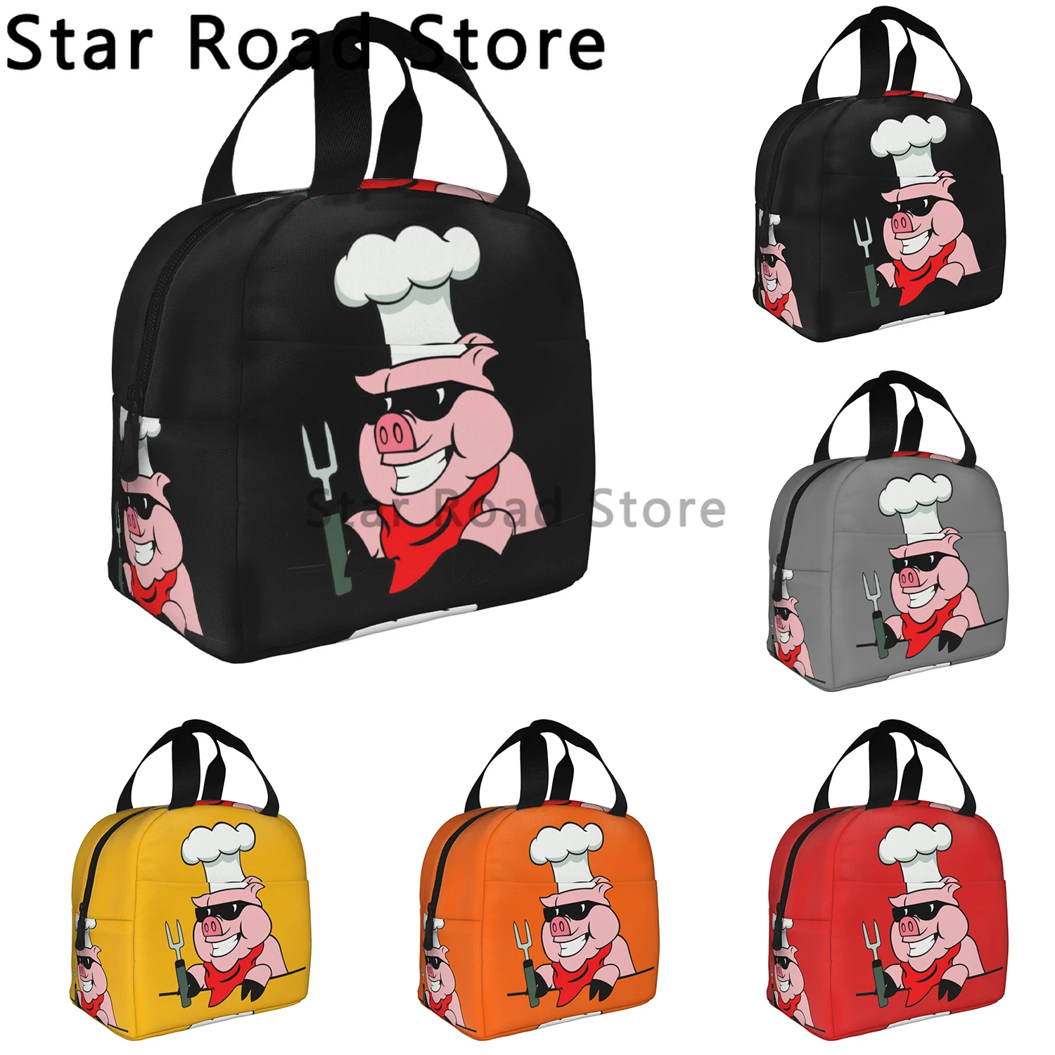BESSY BBQ PIG LOGO Thermal Insulated Lunch Bags Women Portable Lunch Container for School Kid and Children Work Travel Food Box
BESSY BBQ PIG LOGO Thermal Insulated Lunch Bags Women Portable Lunch Container for School Kid and Children Work Travel Food Box