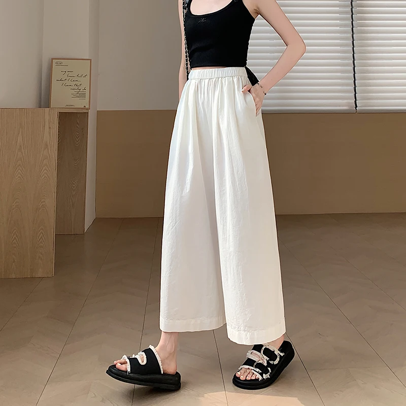 Ladies Fashion Wide Leg Cropped Pants Women Clothes Girls Sexy High Waist Trousers Female Woman Streetwear Clothing VAQ009 2
Ladies Fashion Wide Leg Cropped Pants Women Clothes Girls Sexy High Waist Trousers Female Woman Streetwear Clothing VAQ009 2